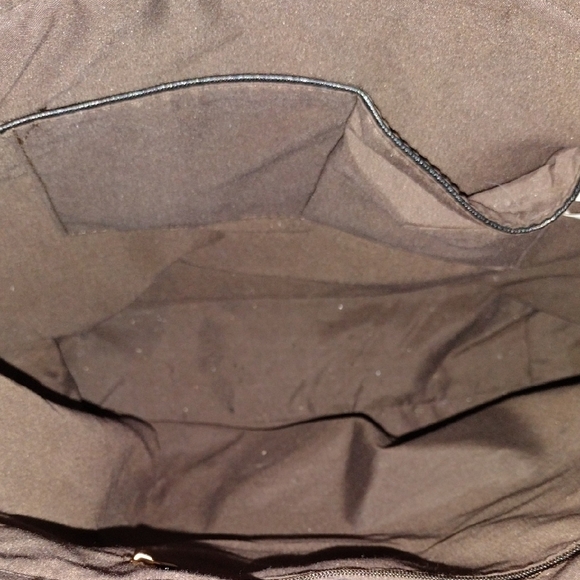 Black Tote Bag with Gold Bee Accent - Picture 5 of 16